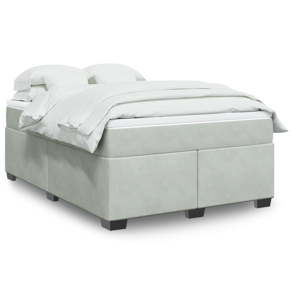 Box Spring Postel S Matrací Samet