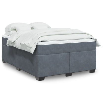 Box Spring Postel S Matrací Samet