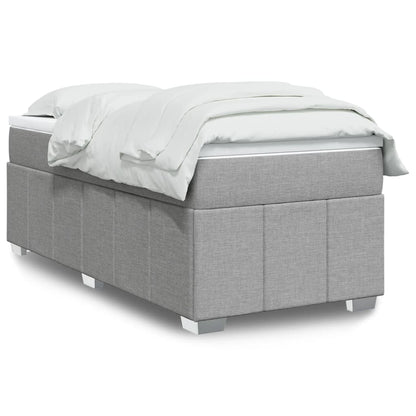 Box Spring Postel S Matrací Černá Textil