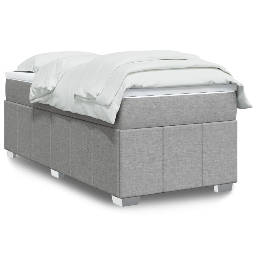 Box Spring Postel S Matrací Černá Textil