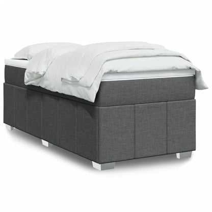 Box Spring Postel S Matrací Černá Textil
