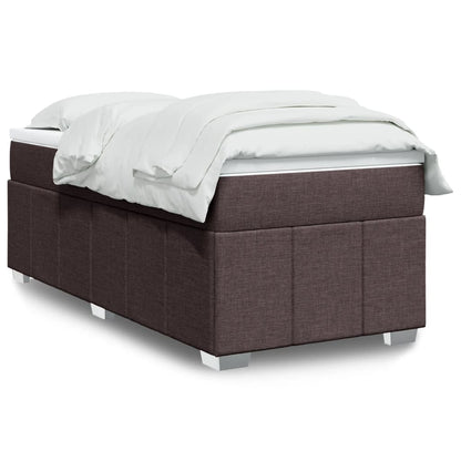 Box Spring Postel S Matrací Černá Textil