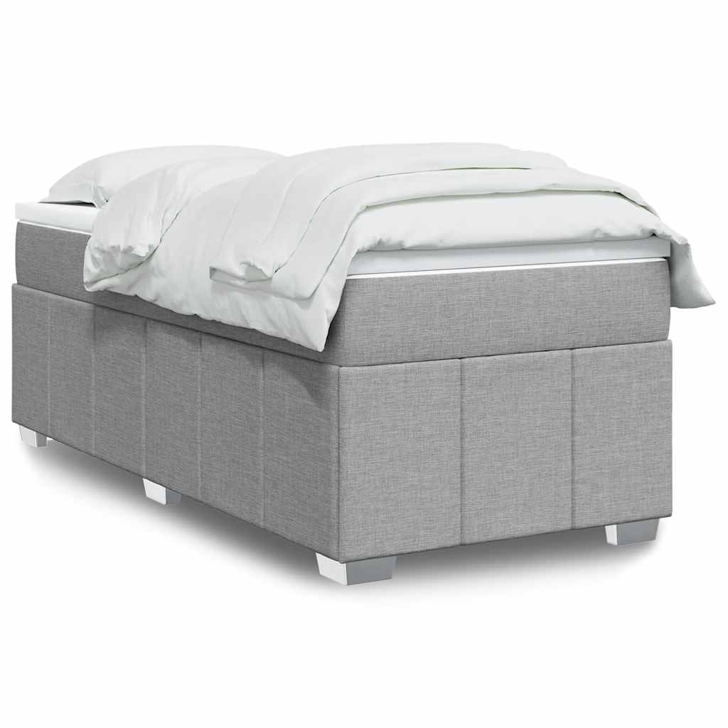 Box Spring Postel S Matrací Černá Textil