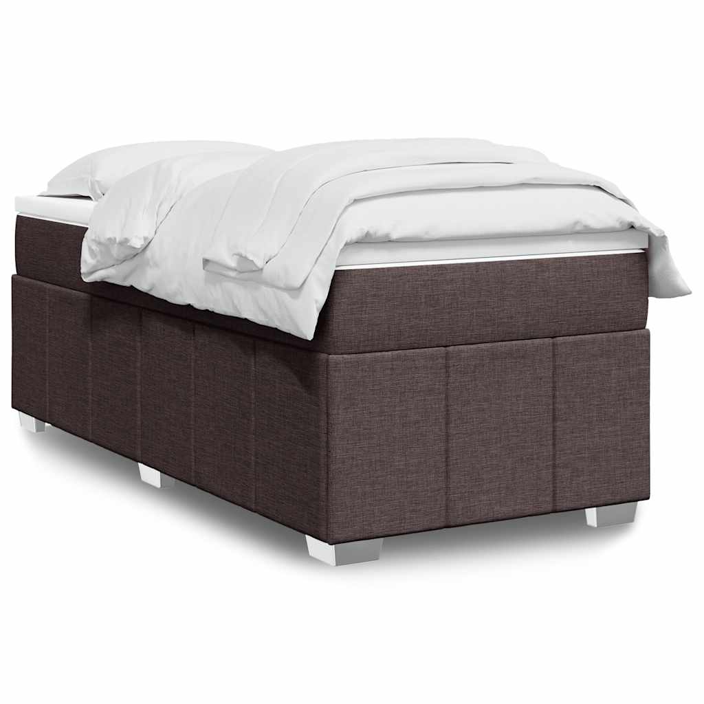 Box Spring Postel S Matrací Černá Textil