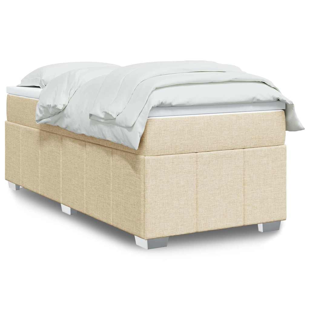 Box Spring Postel S Matrací Černá Textil