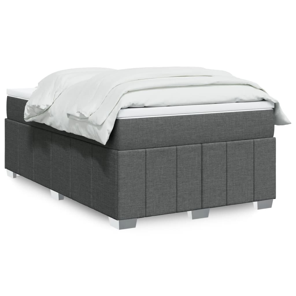 Box Spring Postel S Matrací Černá Textil