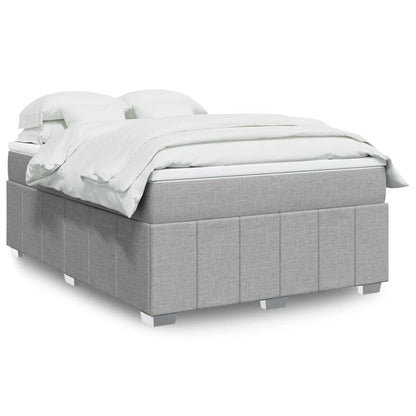 Box Spring Postel S Matrací Černá Textil