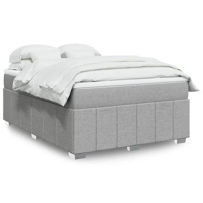 Box Spring Postel S Matrací Černá Textil