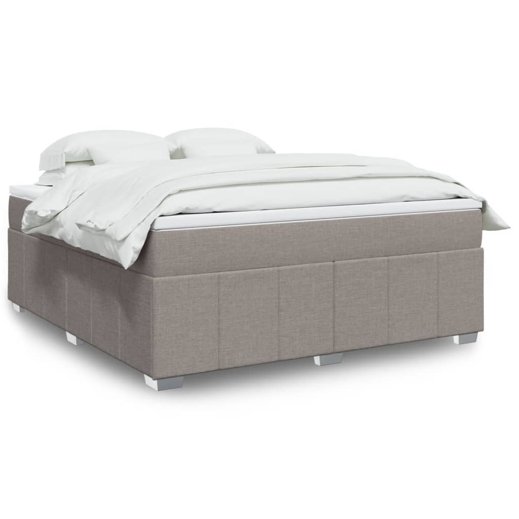 Box Spring Postel S Matrací Černá Textil