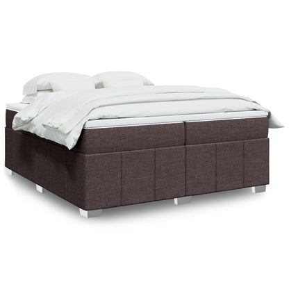 Box Spring Postel S Matrací Černá Textil