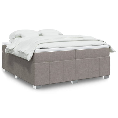 Box Spring Postel S Matrací Černá Textil