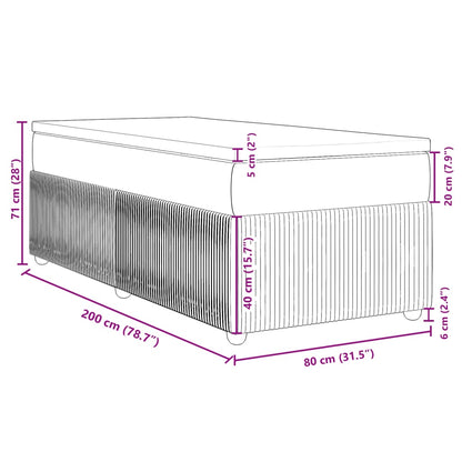 Box Spring Postel S Matrací Samet