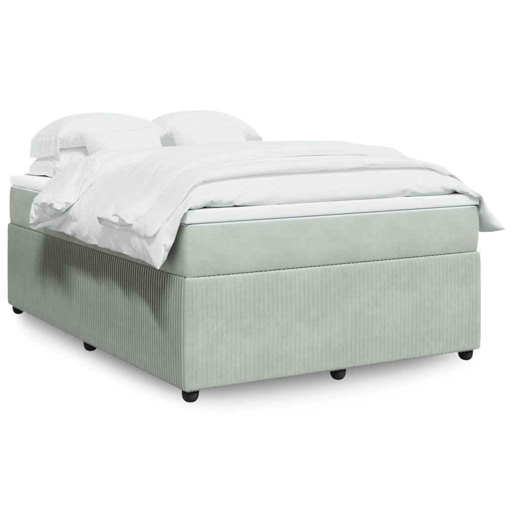 Box Spring Postel S Matrací Samet