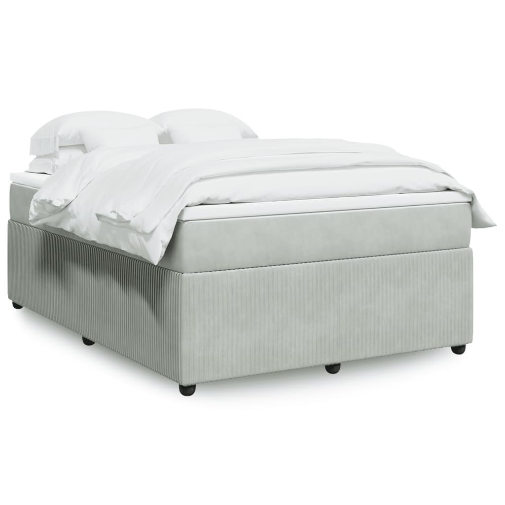 Box Spring Postel S Matrací Samet