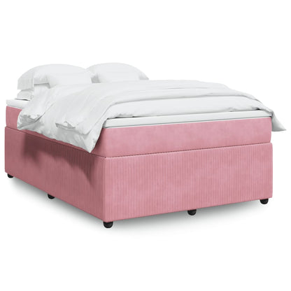 Box Spring Postel S Matrací Samet