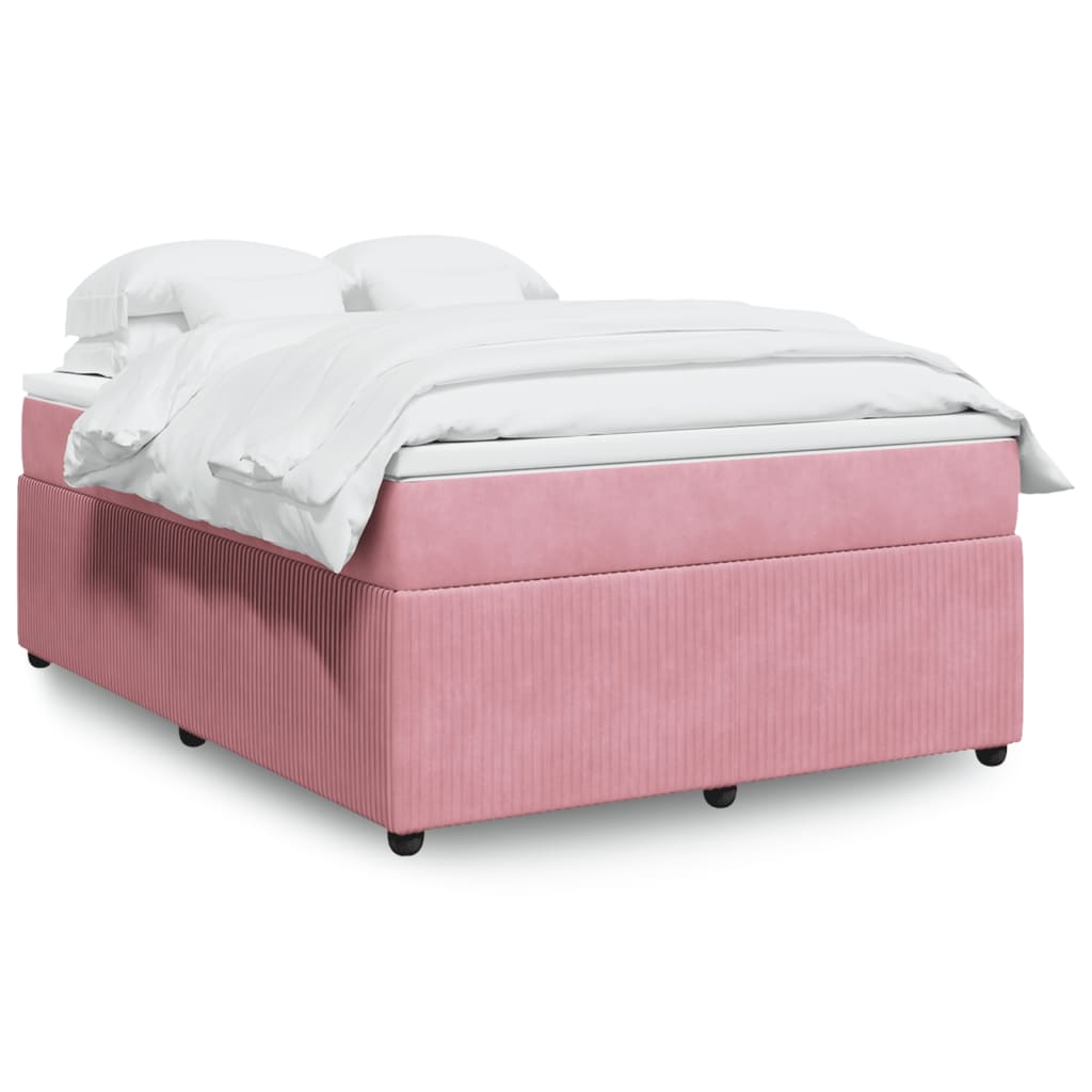 Box Spring Postel S Matrací Samet