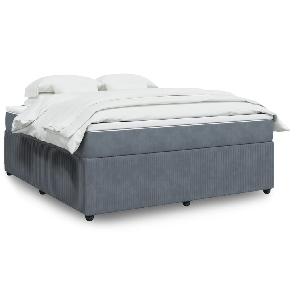 Box Spring Postel S Matrací Samet