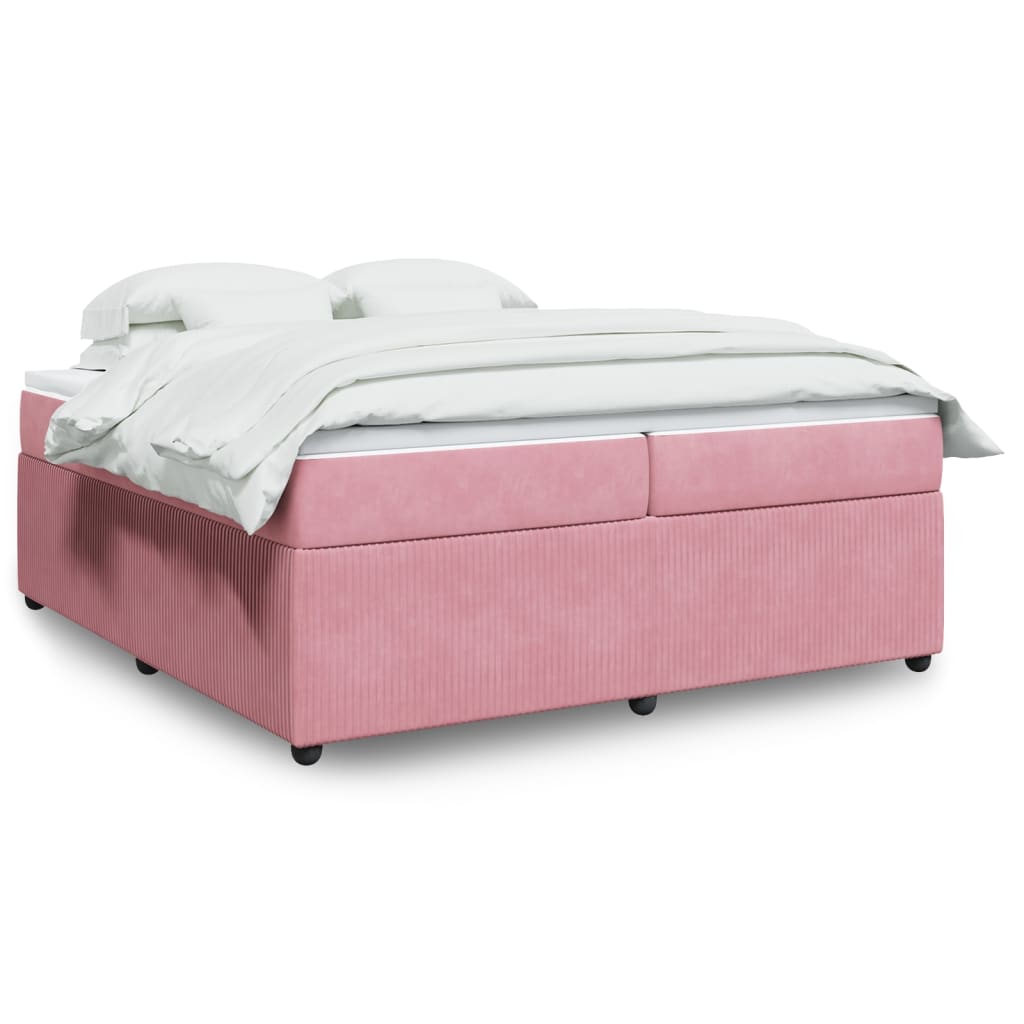 Box Spring Postel S Matrací Samet