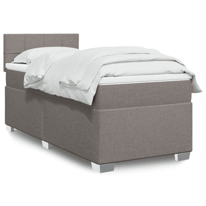Box Spring Postel S Matrací Textil Taupe