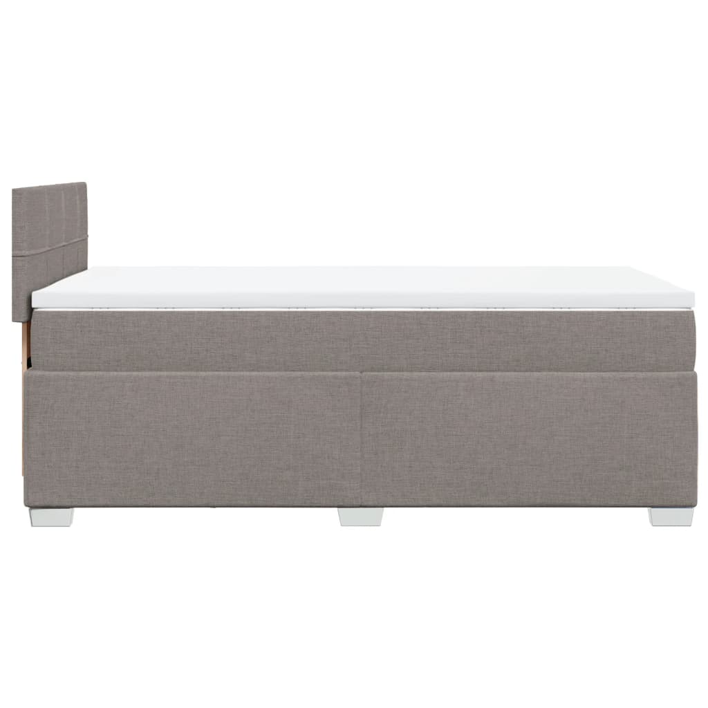 Box Spring Postel S Matrací Textil Taupe