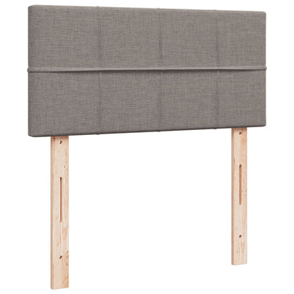 Box Spring Postel S Matrací Textil Taupe