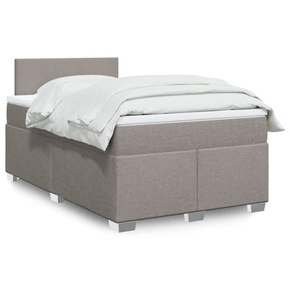 Box Spring Postel S Matrací Textil Taupe