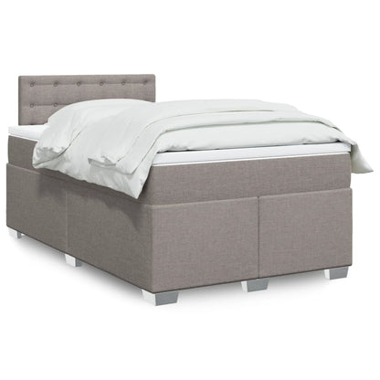 Box Spring Postel S Matrací Textil Taupe