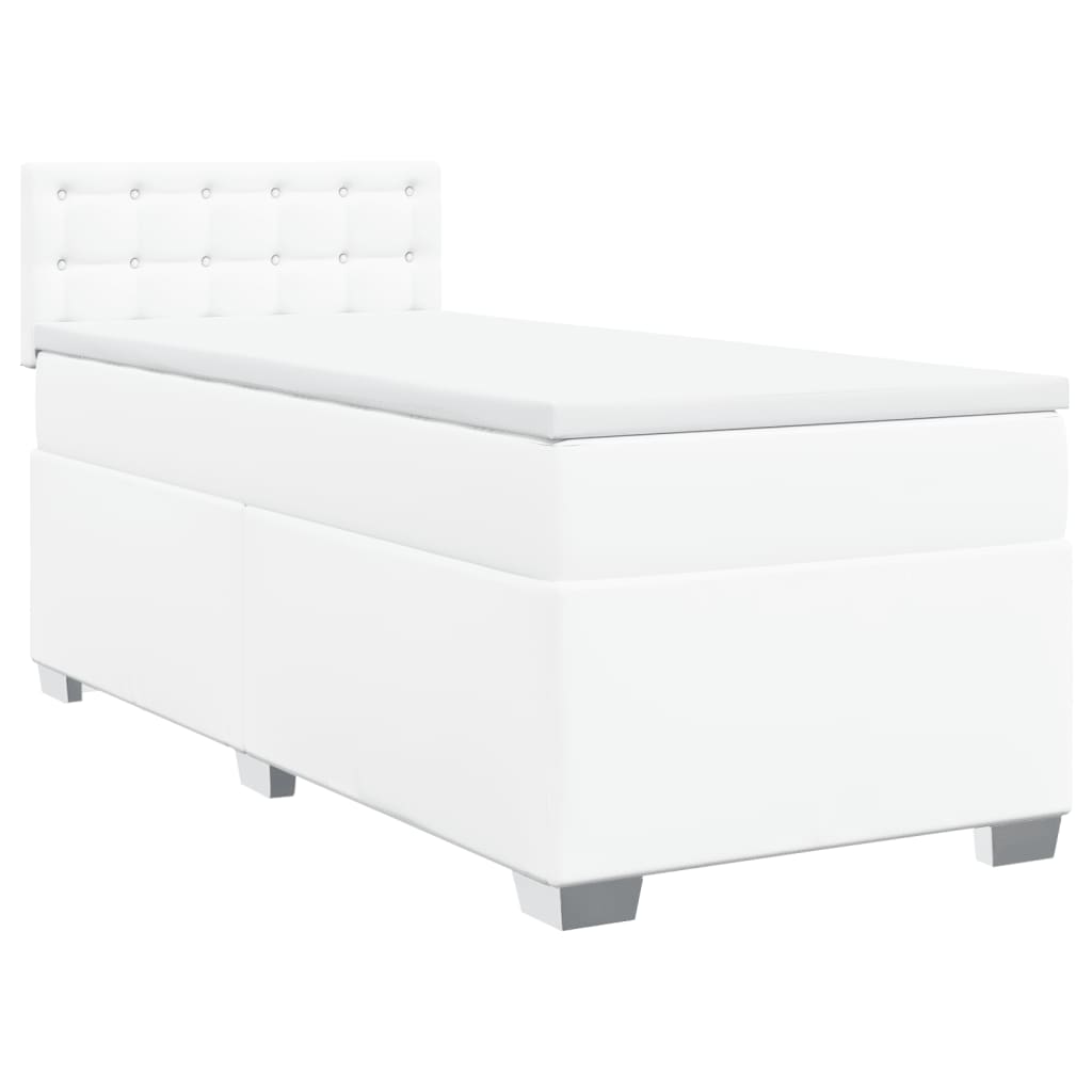 Box Spring Postel S Matrací Umělá Kůže