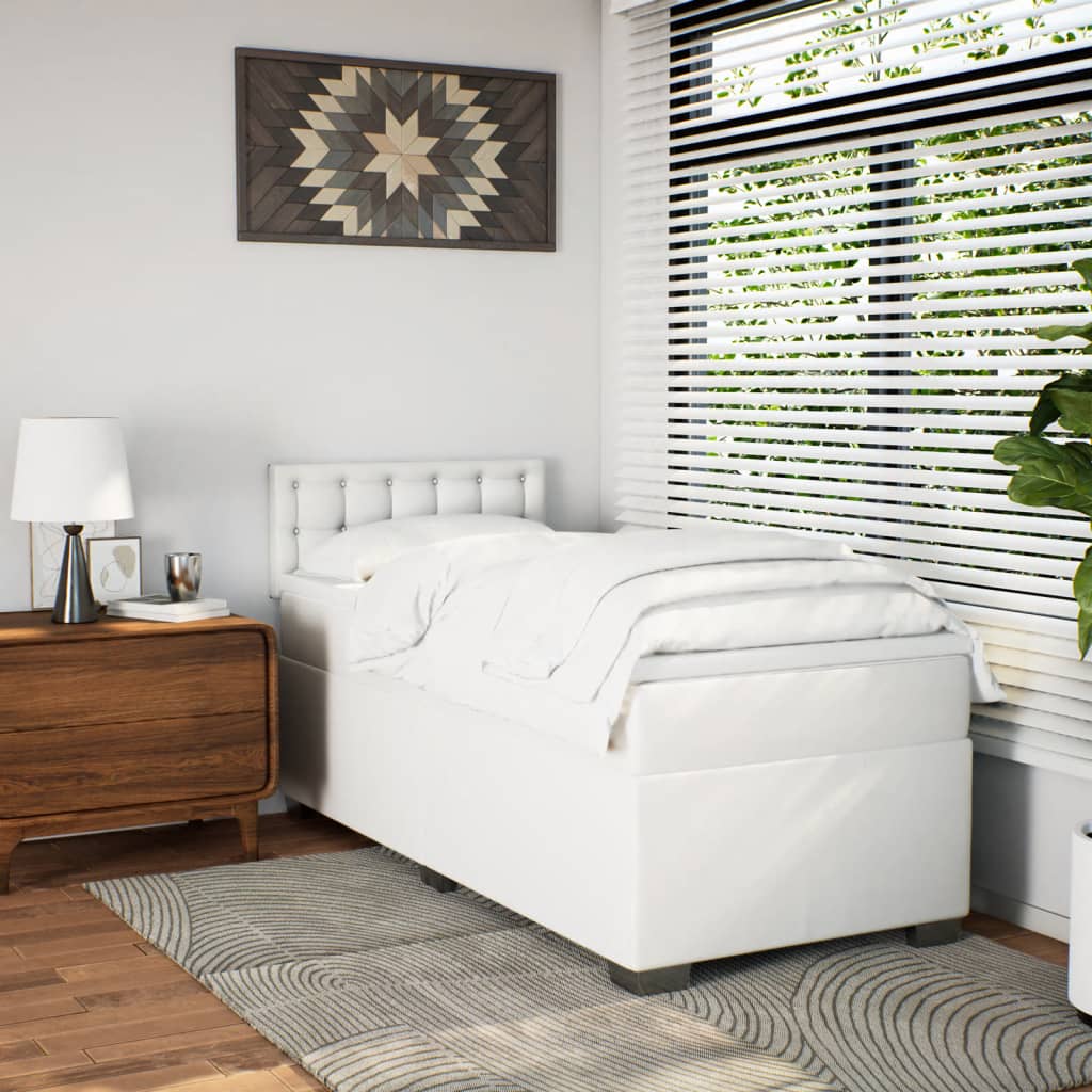 Box Spring Postel S Matrací Umělá Kůže