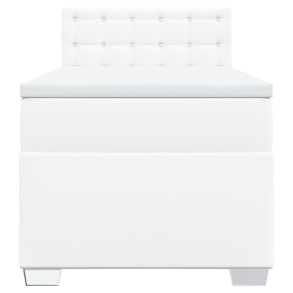 Box Spring Postel S Matrací Umělá Kůže