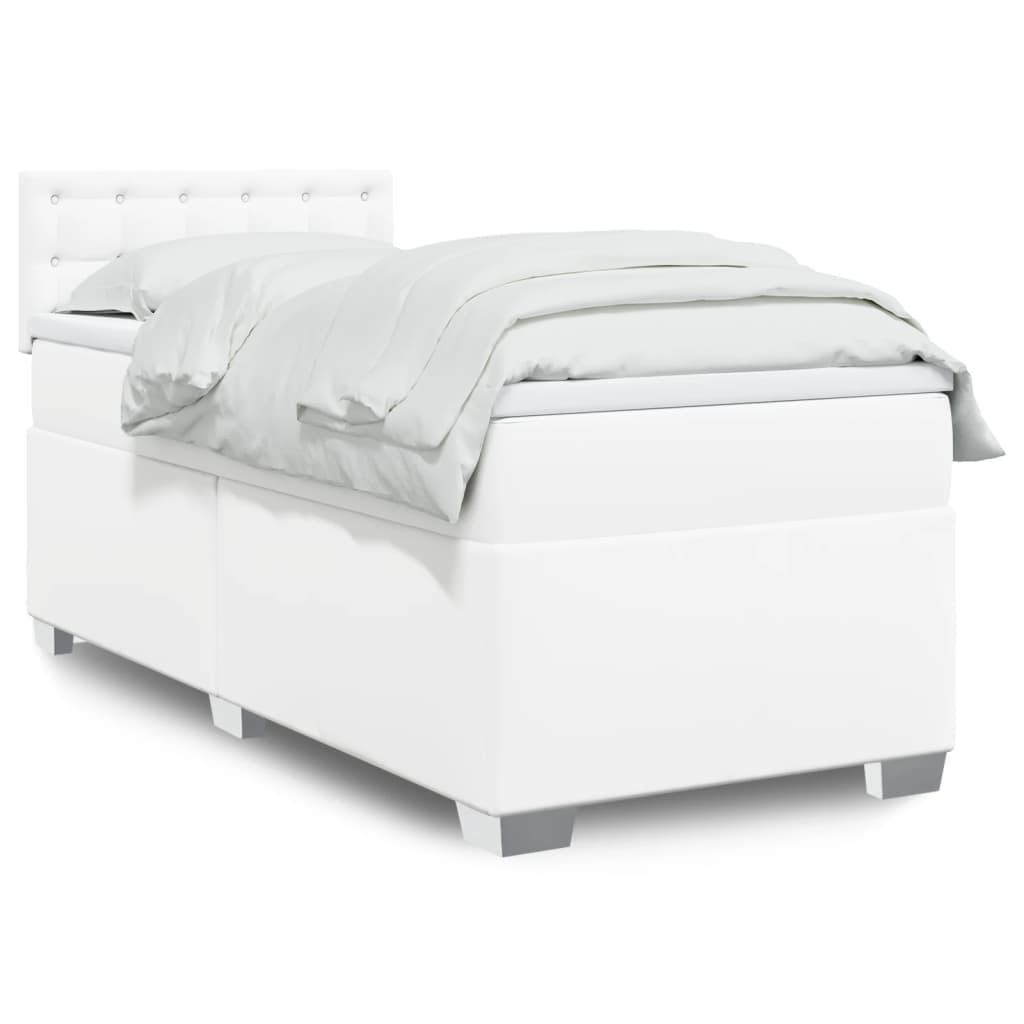 Box Spring Postel S Matrací Umělá Kůže