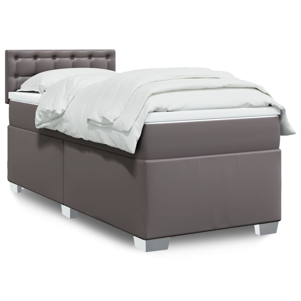 Box Spring Postel S Matrací Umělá Kůže