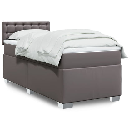 Box Spring Postel S Matrací Umělá Kůže