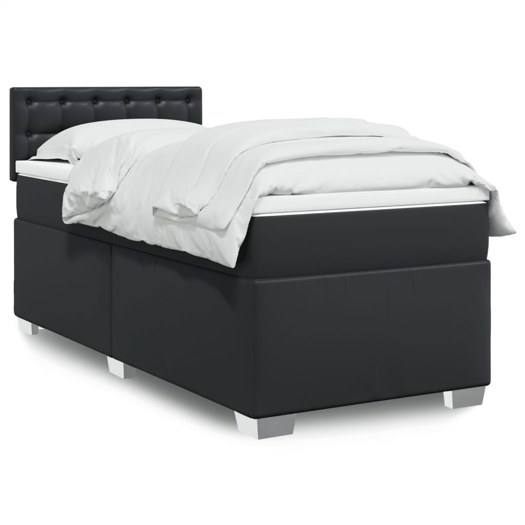 Box Spring Postel S Matrací Umělá Kůže