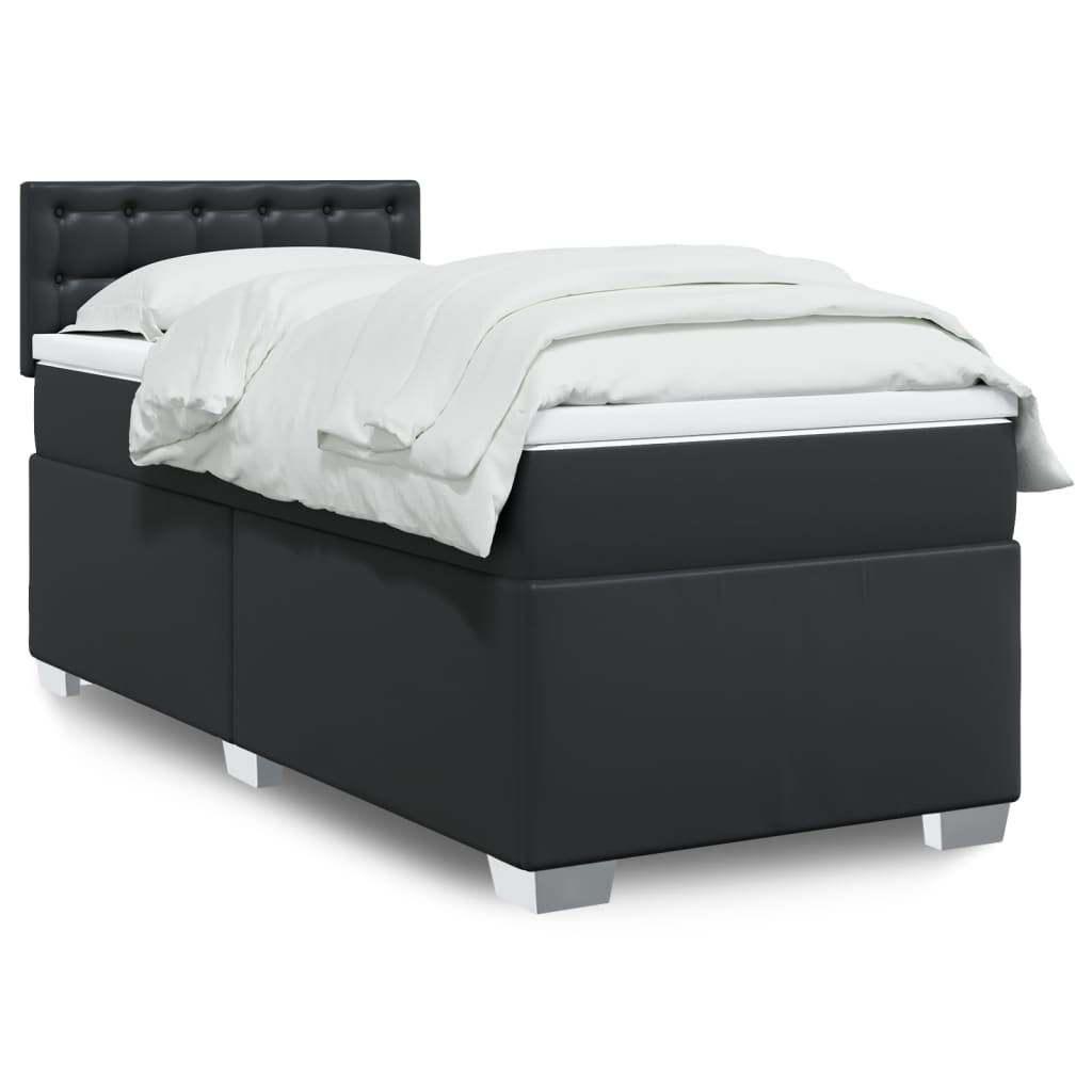 Box Spring Postel S Matrací Umělá Kůže