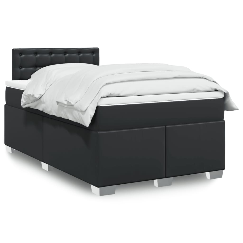 Box Spring Postel S Matrací Umělá Kůže