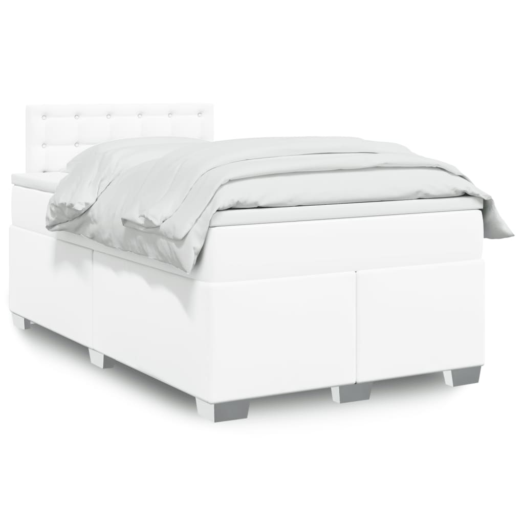 Box Spring Postel S Matrací Umělá Kůže