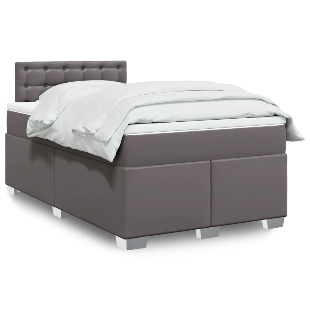 Box Spring Postel S Matrací Umělá Kůže