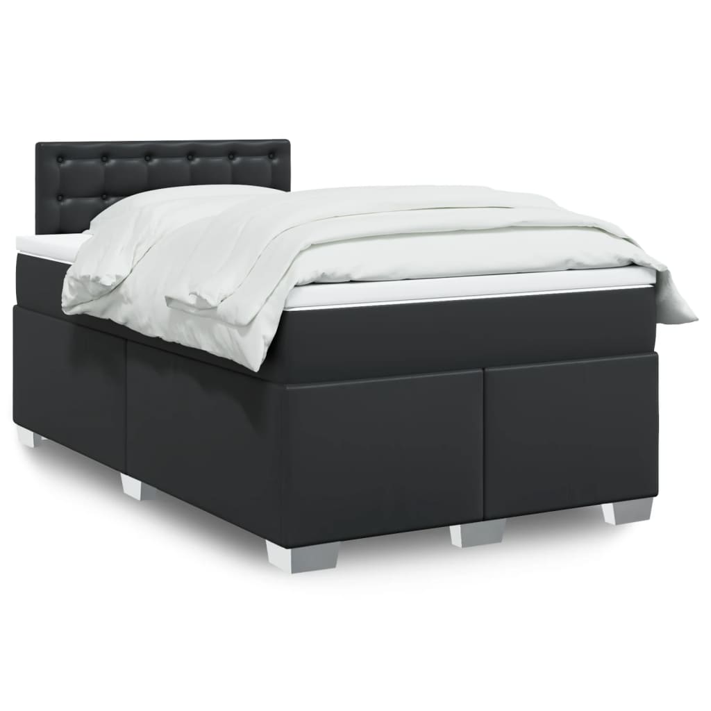 Box Spring Postel S Matrací Umělá Kůže