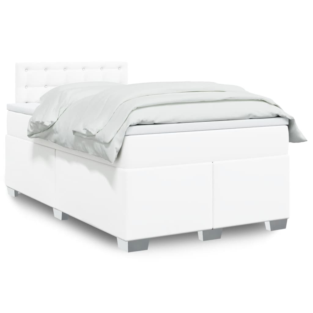 Box Spring Postel S Matrací Umělá Kůže