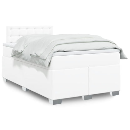 Box Spring Postel S Matrací Umělá Kůže