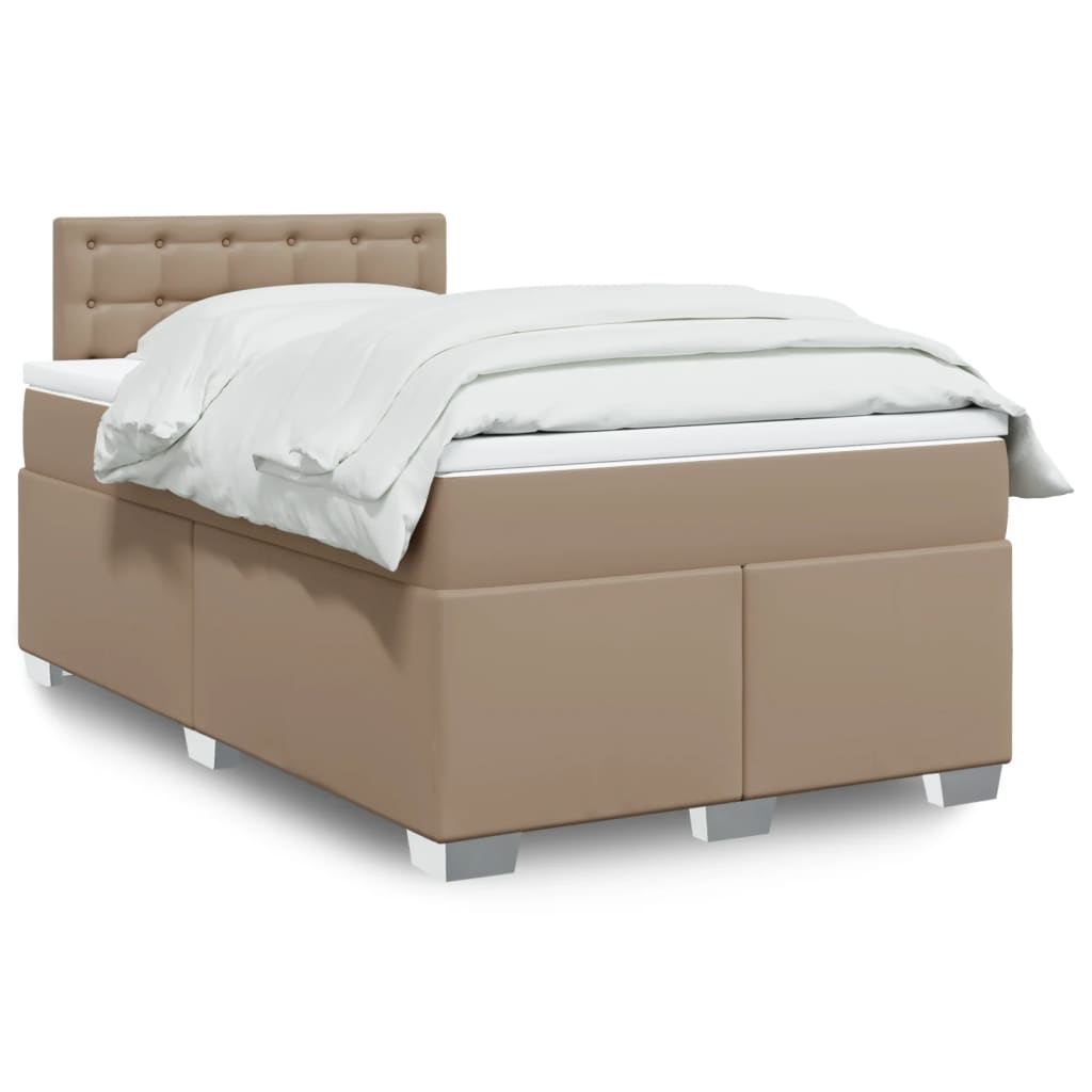 Box Spring Postel S Matrací Umělá Kůže