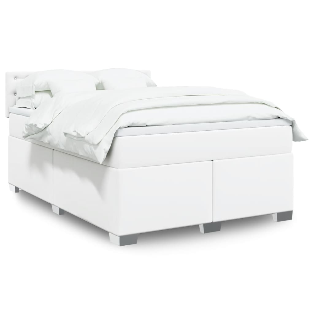 Box Spring Postel S Matrací Umělá Kůže