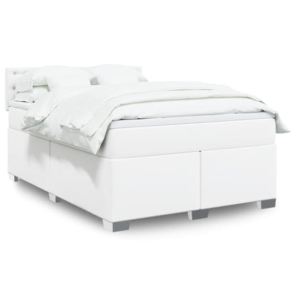 Box Spring Postel S Matrací Umělá Kůže