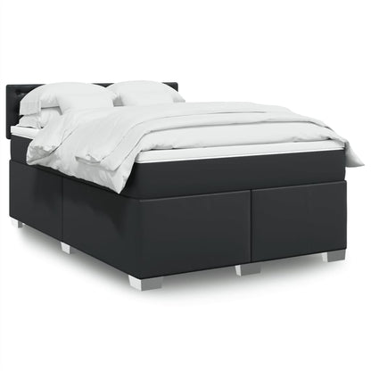 Box Spring Postel S Matrací Umělá Kůže