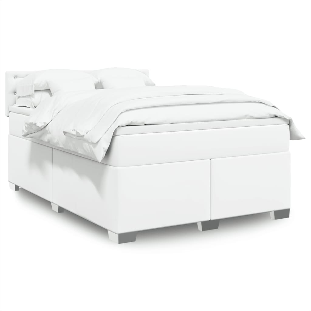 Box Spring Postel S Matrací Umělá Kůže
