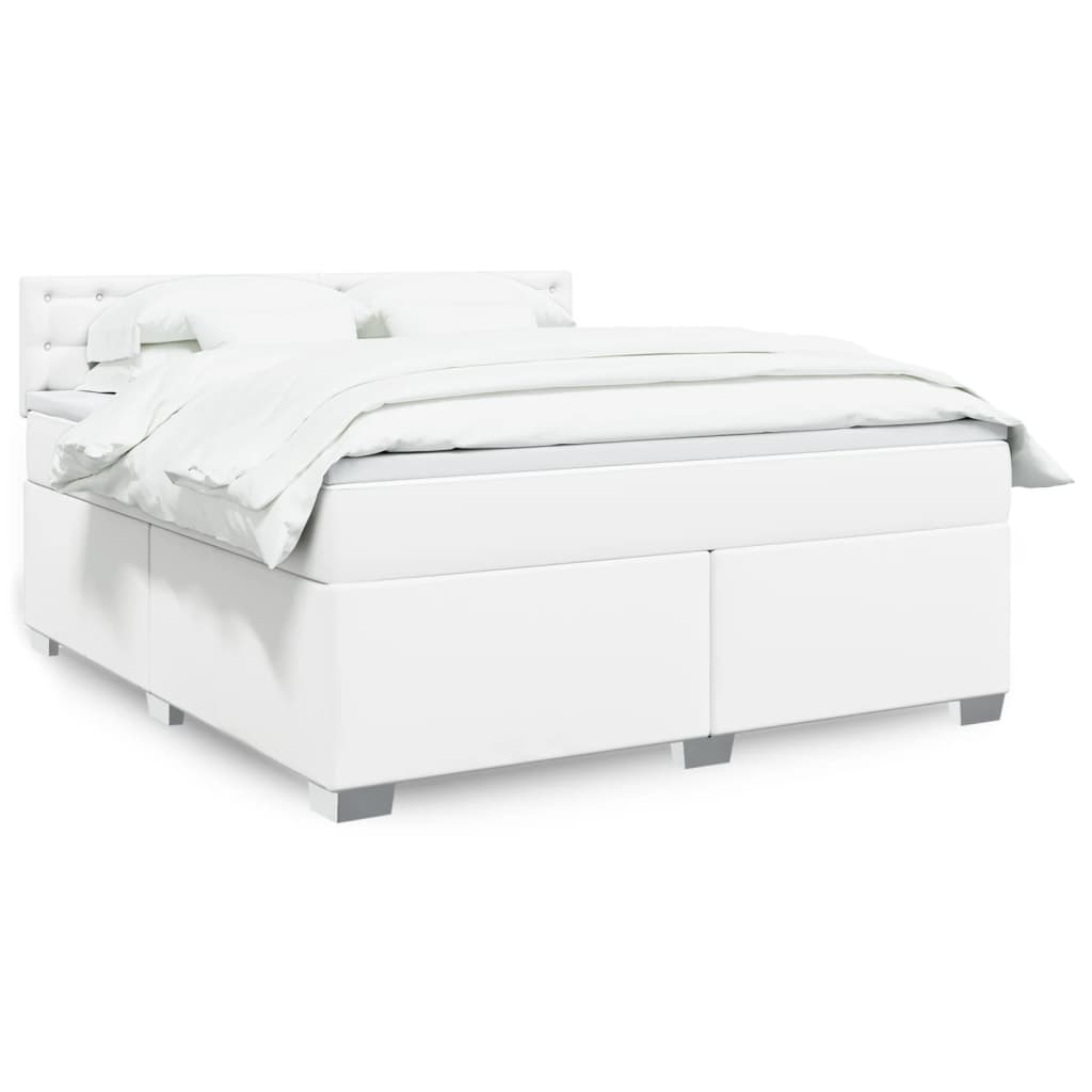 Box Spring Postel S Matrací Umělá Kůže