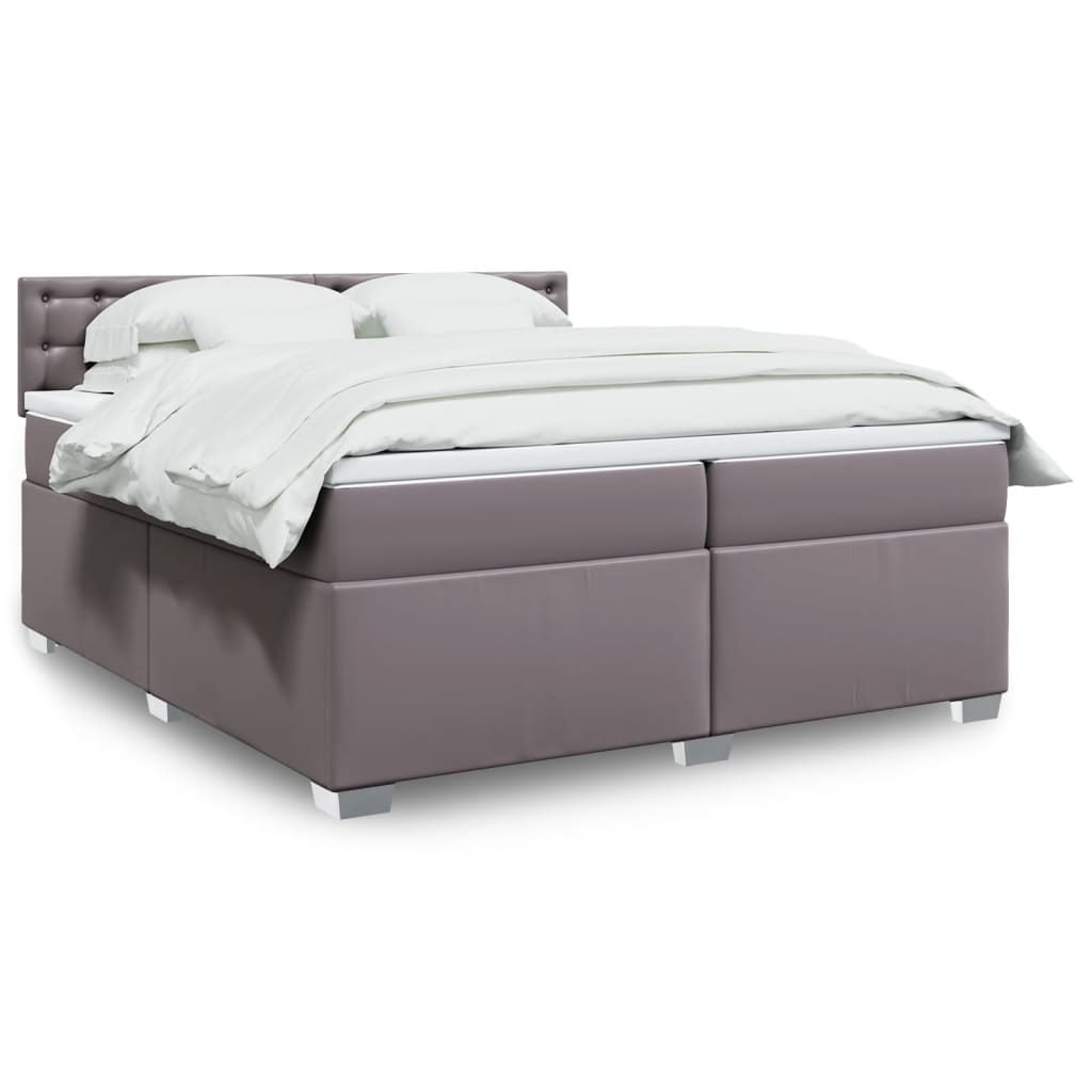 Box Spring Postel S Matrací Umělá Kůže