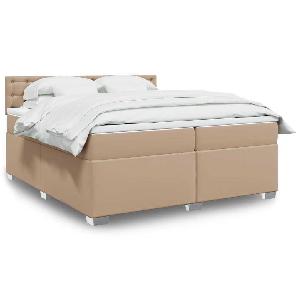 Box Spring Postel S Matrací Umělá Kůže