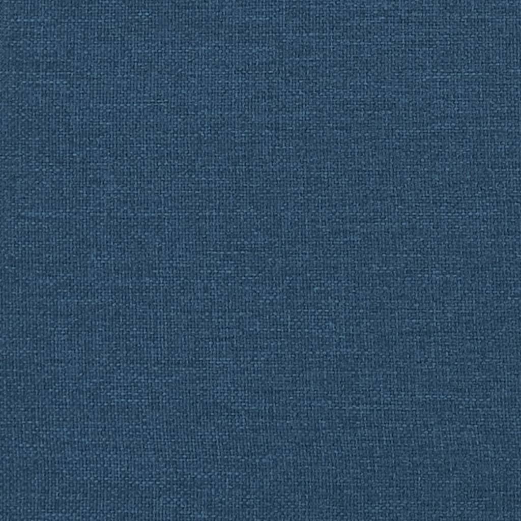 Box Spring Postel S Matrací Textil Modrá